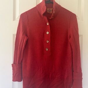 Tory Burch Vibrant Rust color  Cowl Neck Sweater